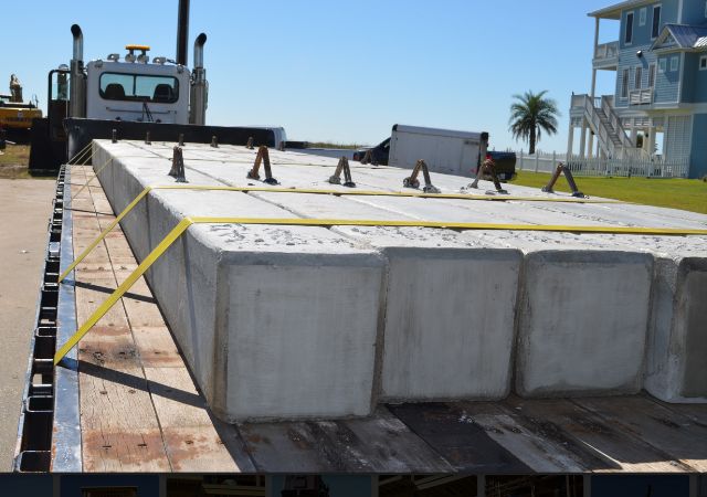 Texas Marine Pile Drivers Galveston TX Concrete Pillars